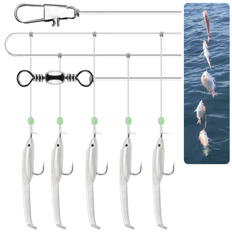 Furoshiki - WEIHE 5pcs/set 1# Eel Soft Lure