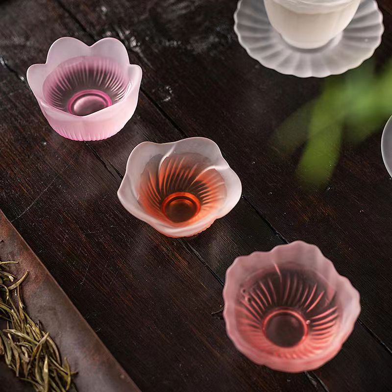 Japanese Snacks - Japanese style pink heat-resistant glass covered