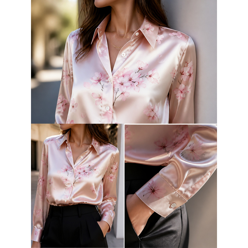 Matcha - 2026Fashion lapel collar long sleeve shirt