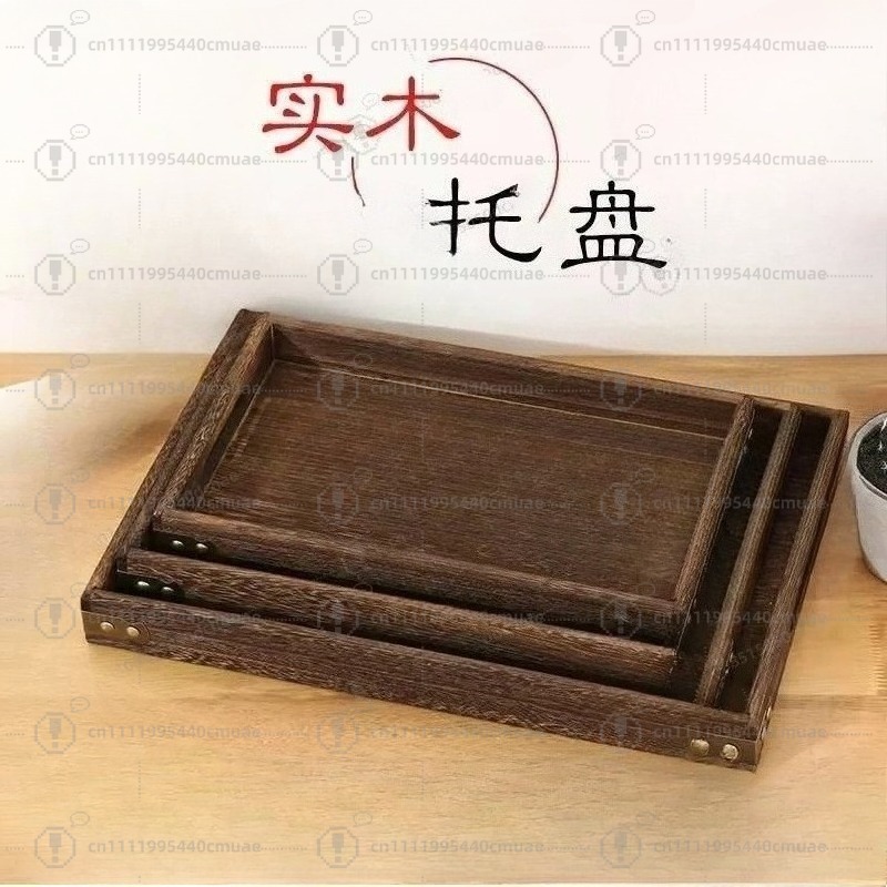 Japanese Snacks - Japanese-style paulownia tray creative charcoal-fired tea
