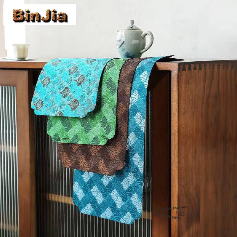 Japanese Tea - Woven Embroidery Brocade Dry Foam Fabric
