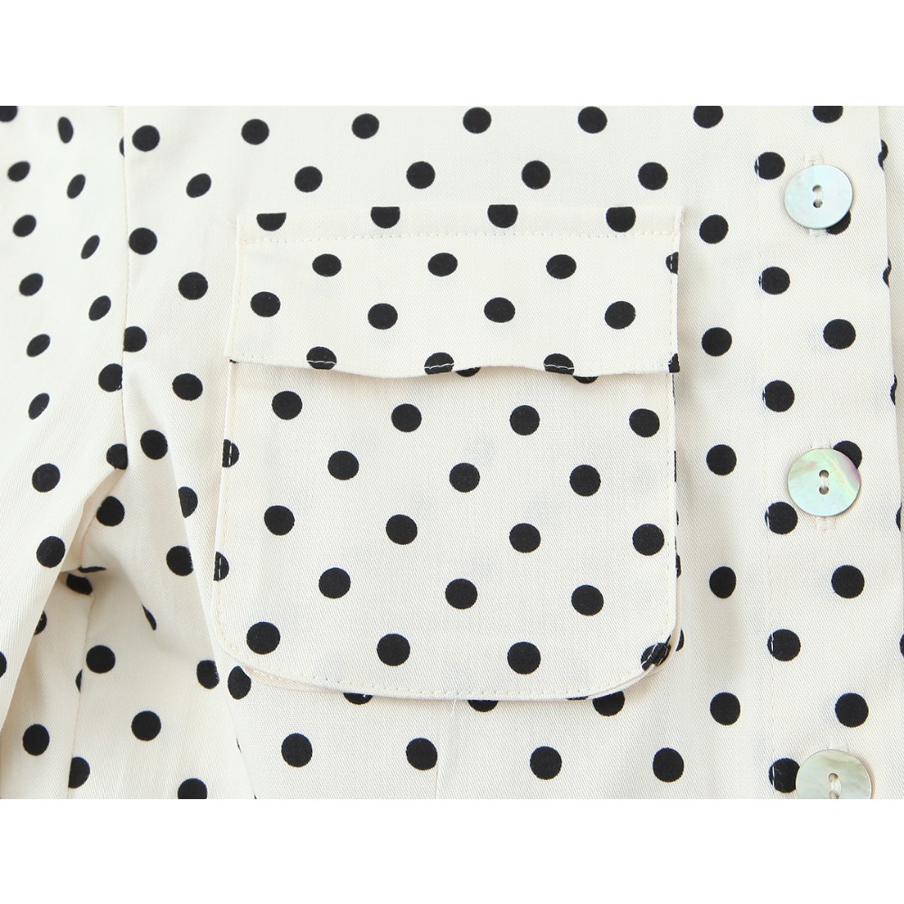 Elegant Chic Fitted Polka Dot  - Matcha recension och pris