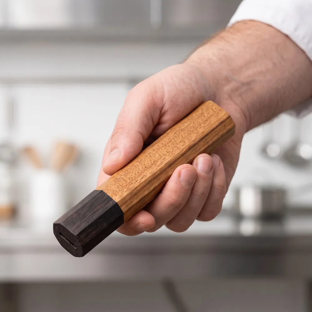 Solid Wood Octagonal Handle Bl - Japanese Knife recension och pris