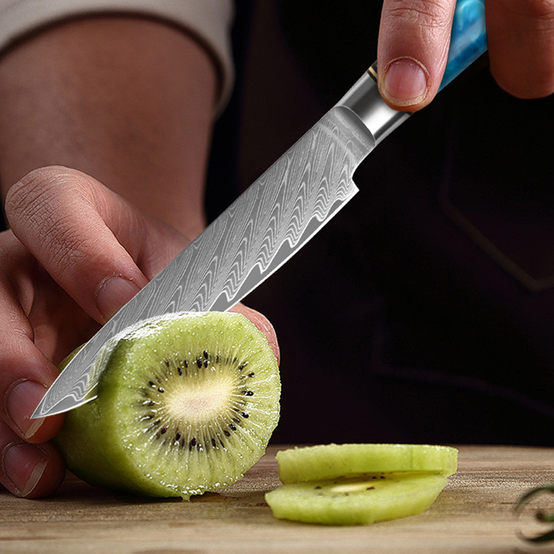 5-Inch Utility Knife Damascus  - Japanese Knife recension och pris