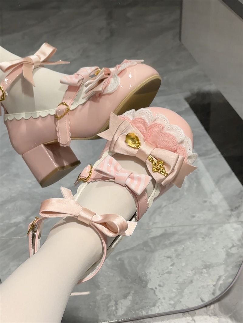 Kawaii Lolita Shoes With Heart - Japanese Tea recension och pris