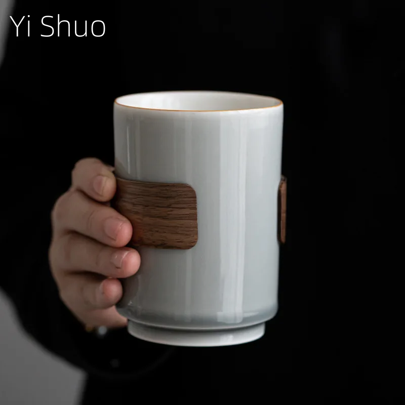 Bamboo Wooden Buckle Waist Cup - Japanese Pottery recension och pris