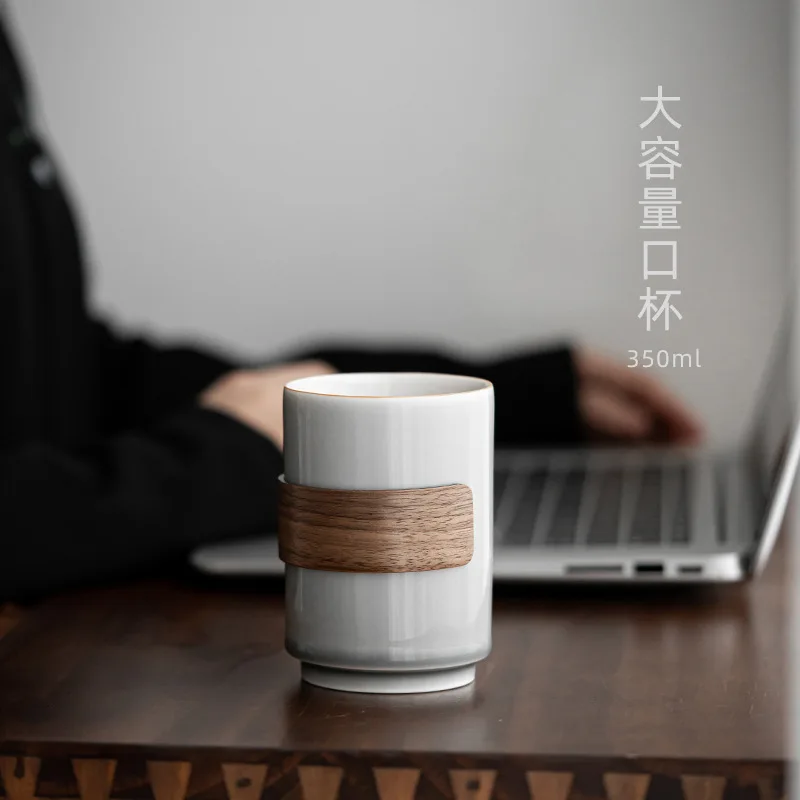 Bamboo Wooden Buckle Waist Cup - Japanese Pottery recension och pris