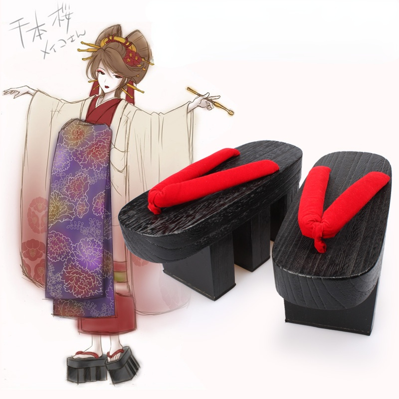 Womens Wooden Japanese GETA Cl - Geta Wooden Sandal recension och pris