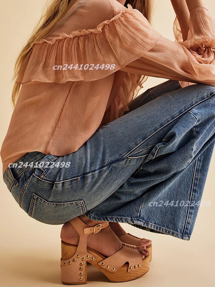 Women Chunky Block Wooden Heel - Geta Wooden Sandal recension och pris