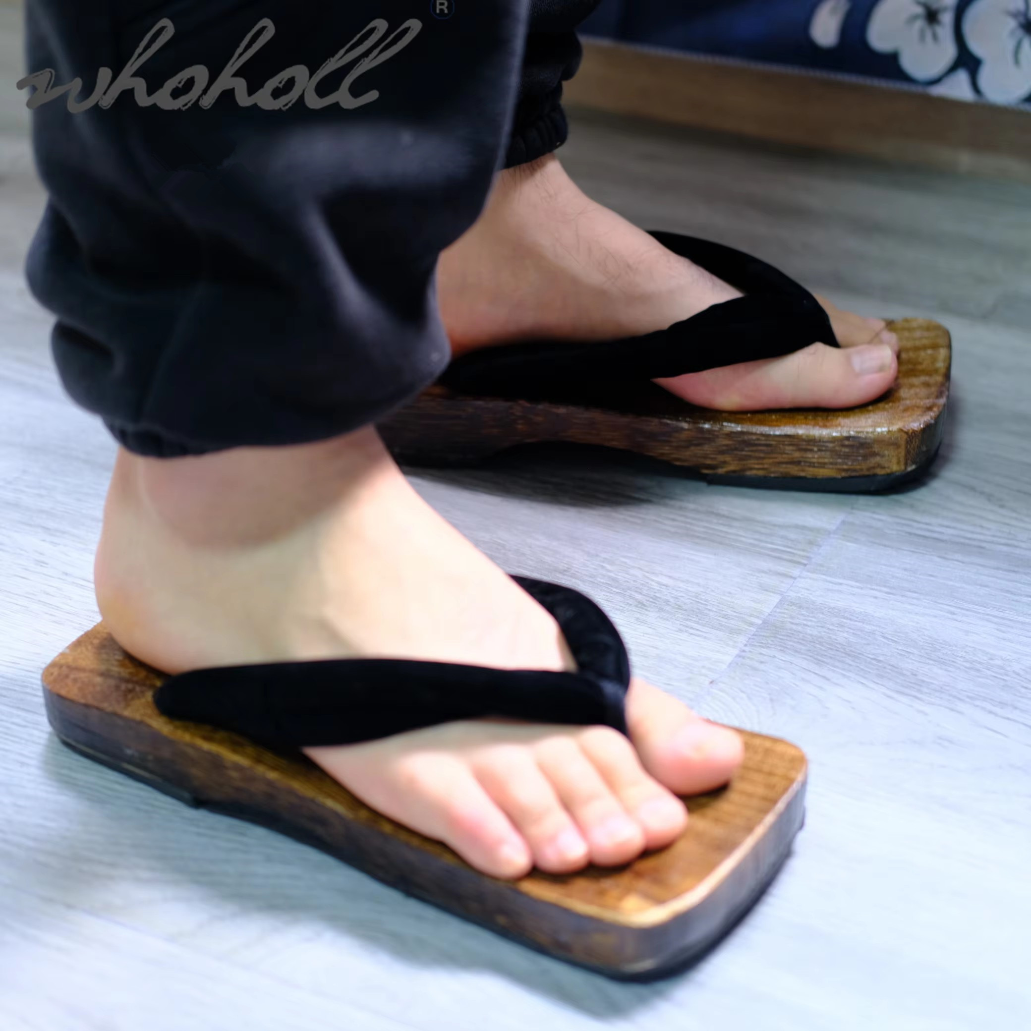 Man Slippers Japanese Geta Fli - Geta Wooden Sandal recension och pris