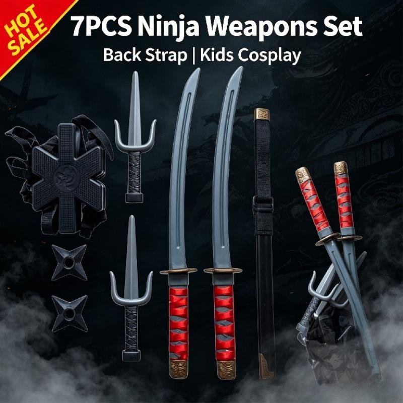 Halloween 1: 1 Ninja Set Child - Japanese Knife recension och pris