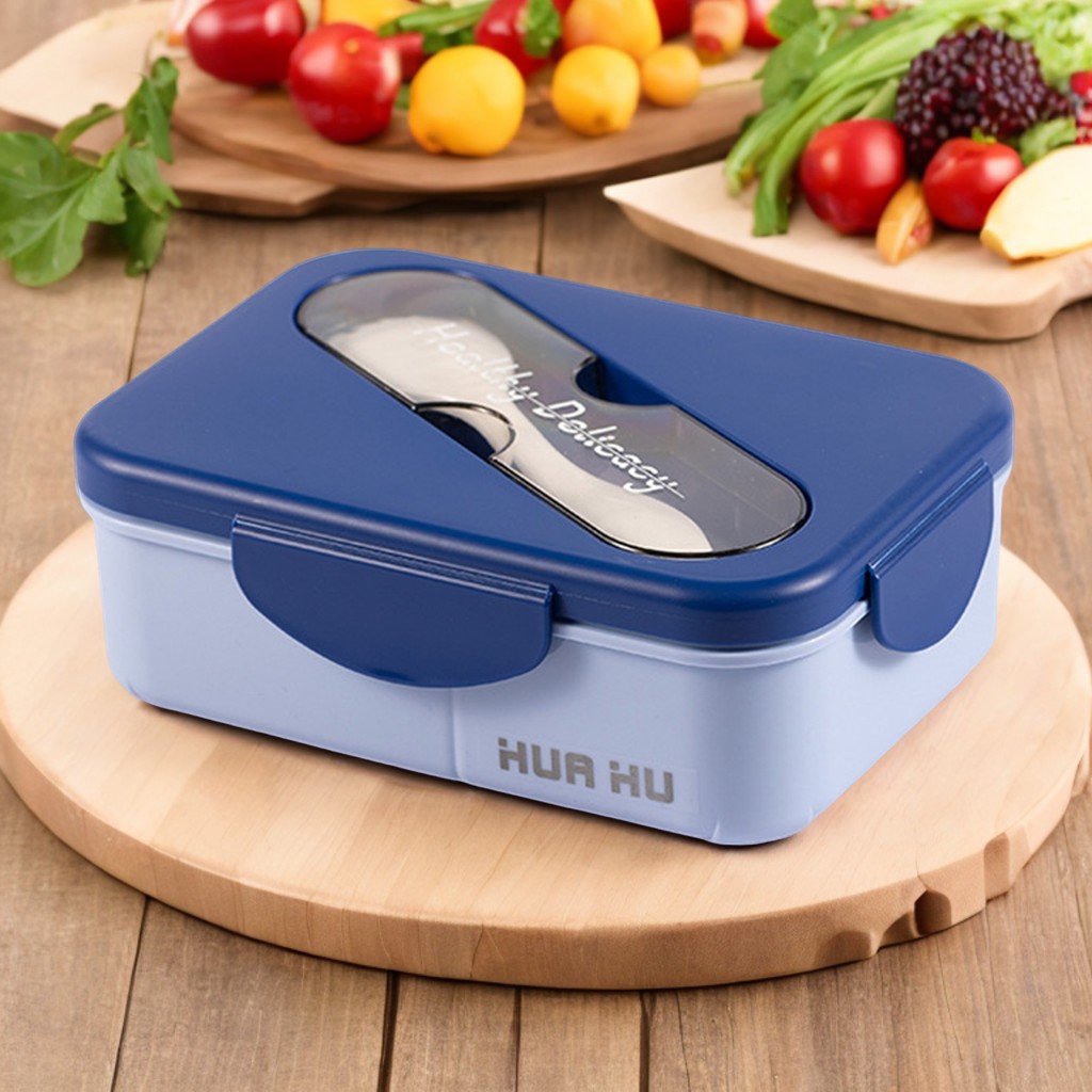 Student Lunch Box With Fork Pl - Bento Box recension och pris