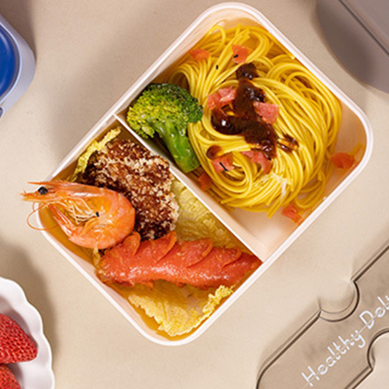 Student Lunch Box With Fork Pl - Bento Box recension och pris