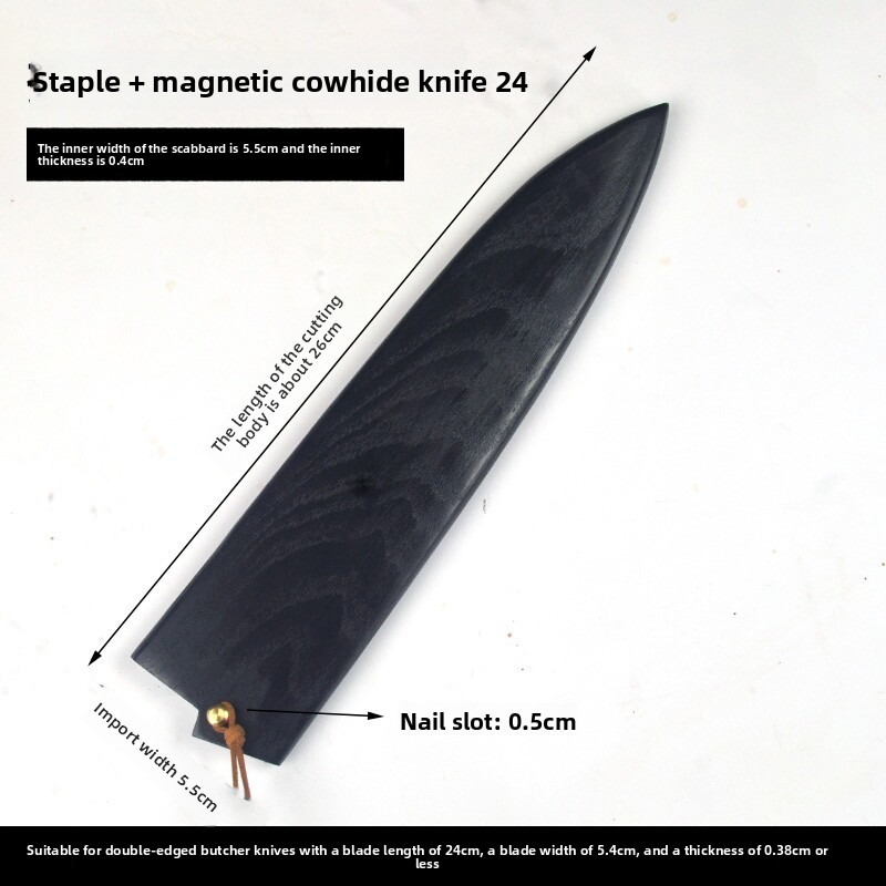 Black Lacquer Ash Wood Saya Kn - Japanese Knife recension och pris