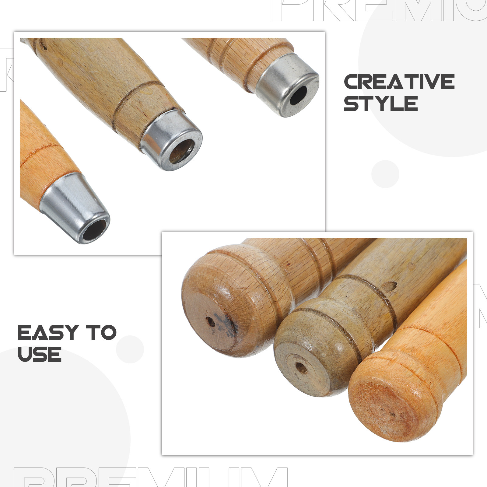 3pcs Wooden Knife Handle Grips - Japanese Knife recension och pris