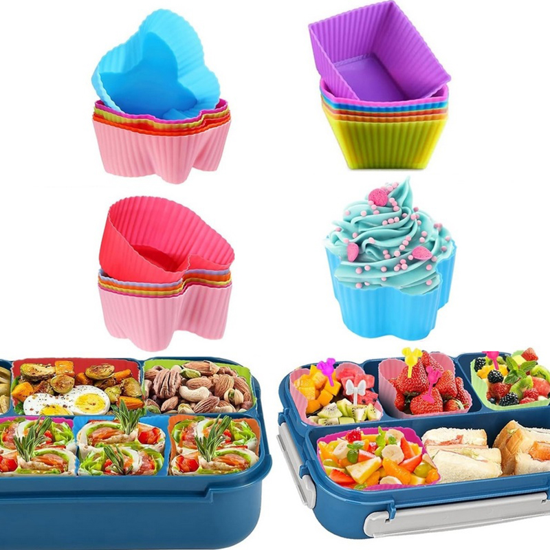 8PCS Silicone Lunch Box Divide - Bento Box recension och pris