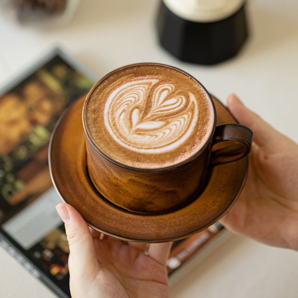 Japanese Retro Coffee Cup and  - Japanese Pottery recension och pris