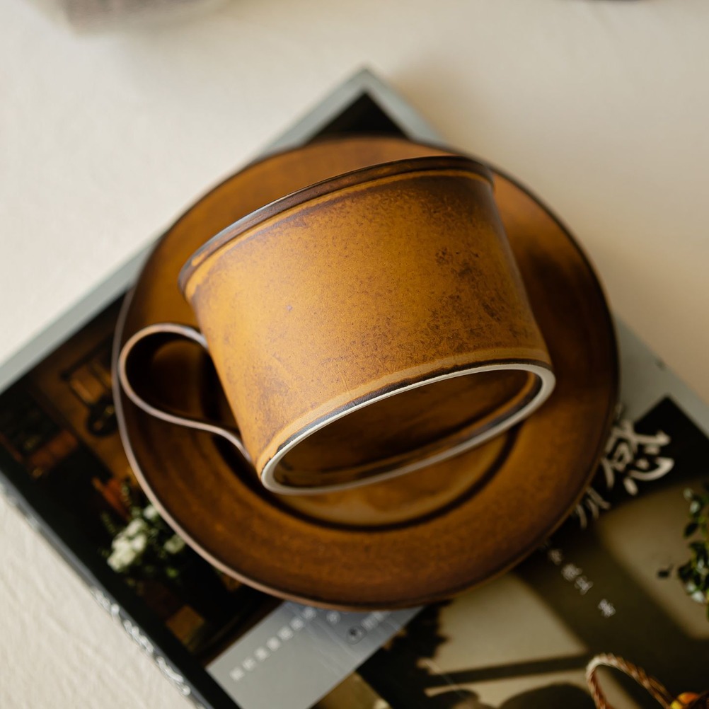 Japanese Retro Coffee Cup and  - Japanese Pottery recension och pris