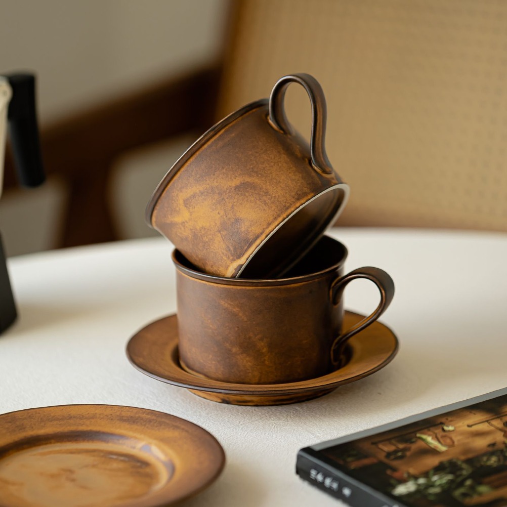 Japanese Retro Coffee Cup and  - Japanese Pottery recension och pris