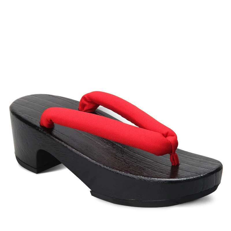 Women's Black Crescent Moon Sh - Geta Wooden Sandal recension och pris