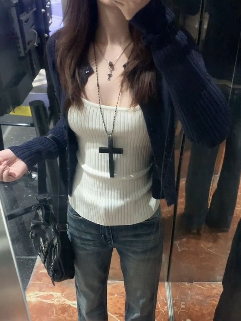 Y2k Harajuku Hot Girl Slim Aut - Matcha recension och pris