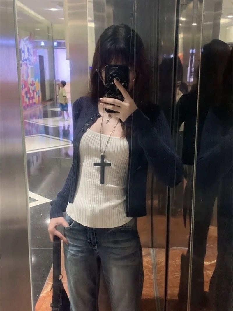 Y2k Harajuku Hot Girl Slim Aut - Matcha recension och pris