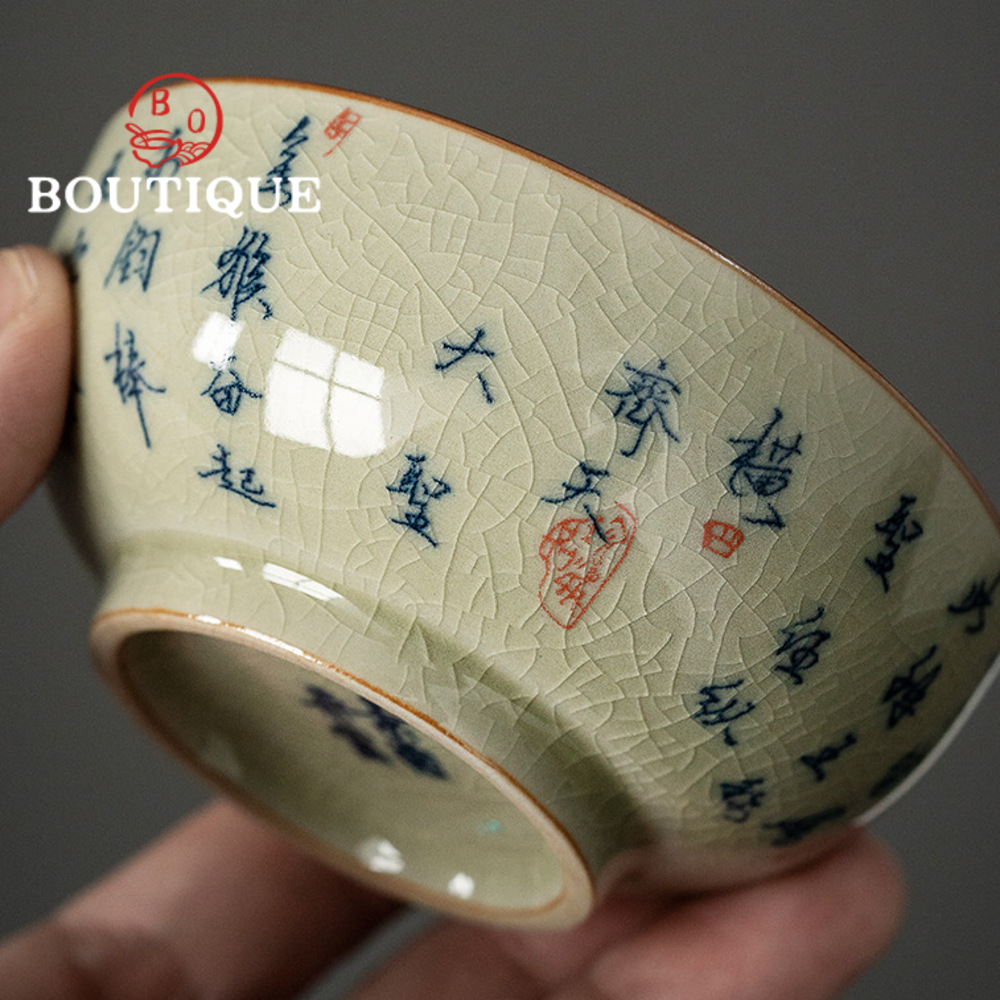 100ml Old Pottery Clay Blue an - Japanese Pottery recension och pris