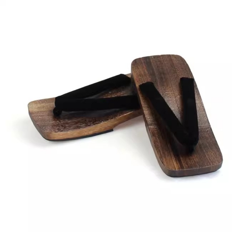 Men's Charcoal Cosplay Wood Su - Geta Wooden Sandal recension och pris